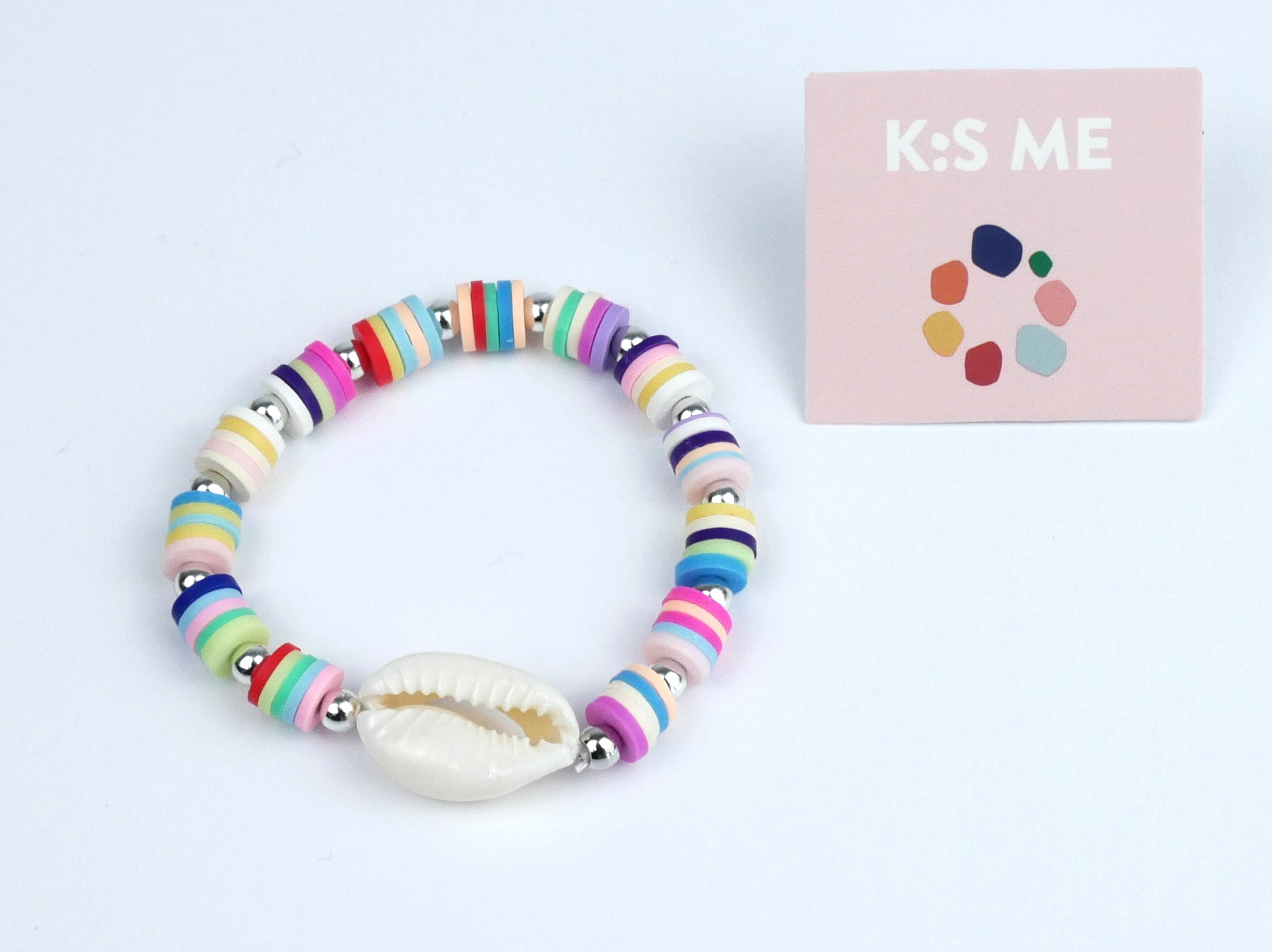 Armband Fimo bunt Muschel 14 cm