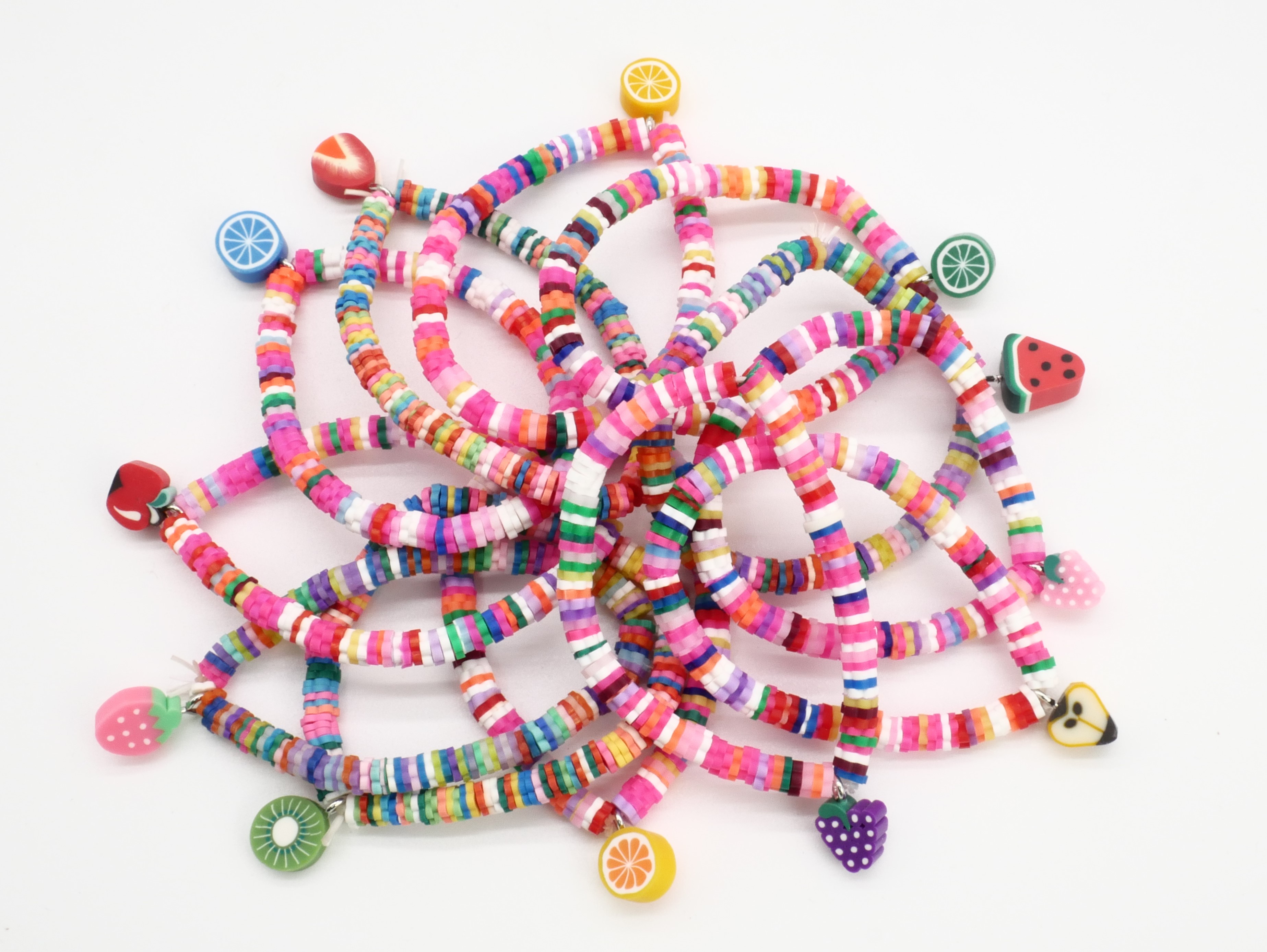 Armband Fimo Früchte