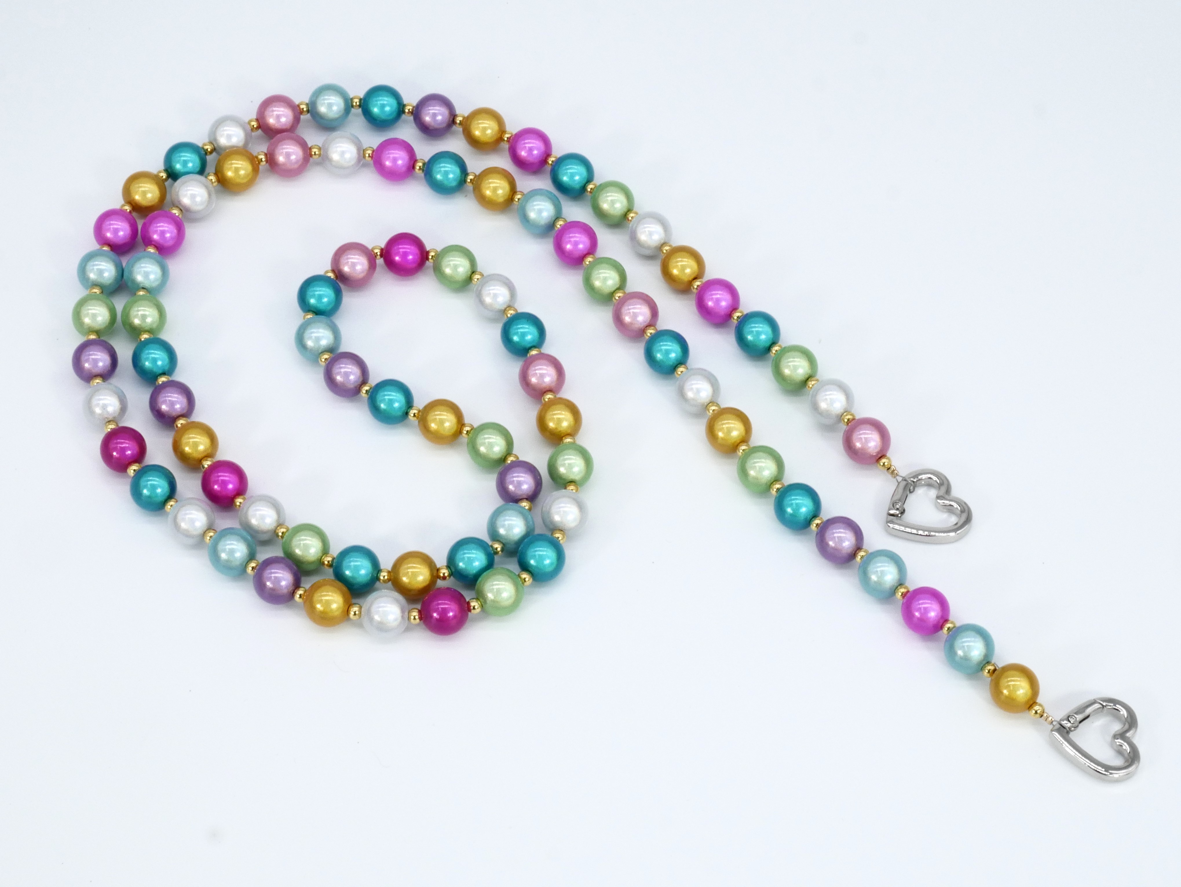 Kette Deep Glow bunt pastell