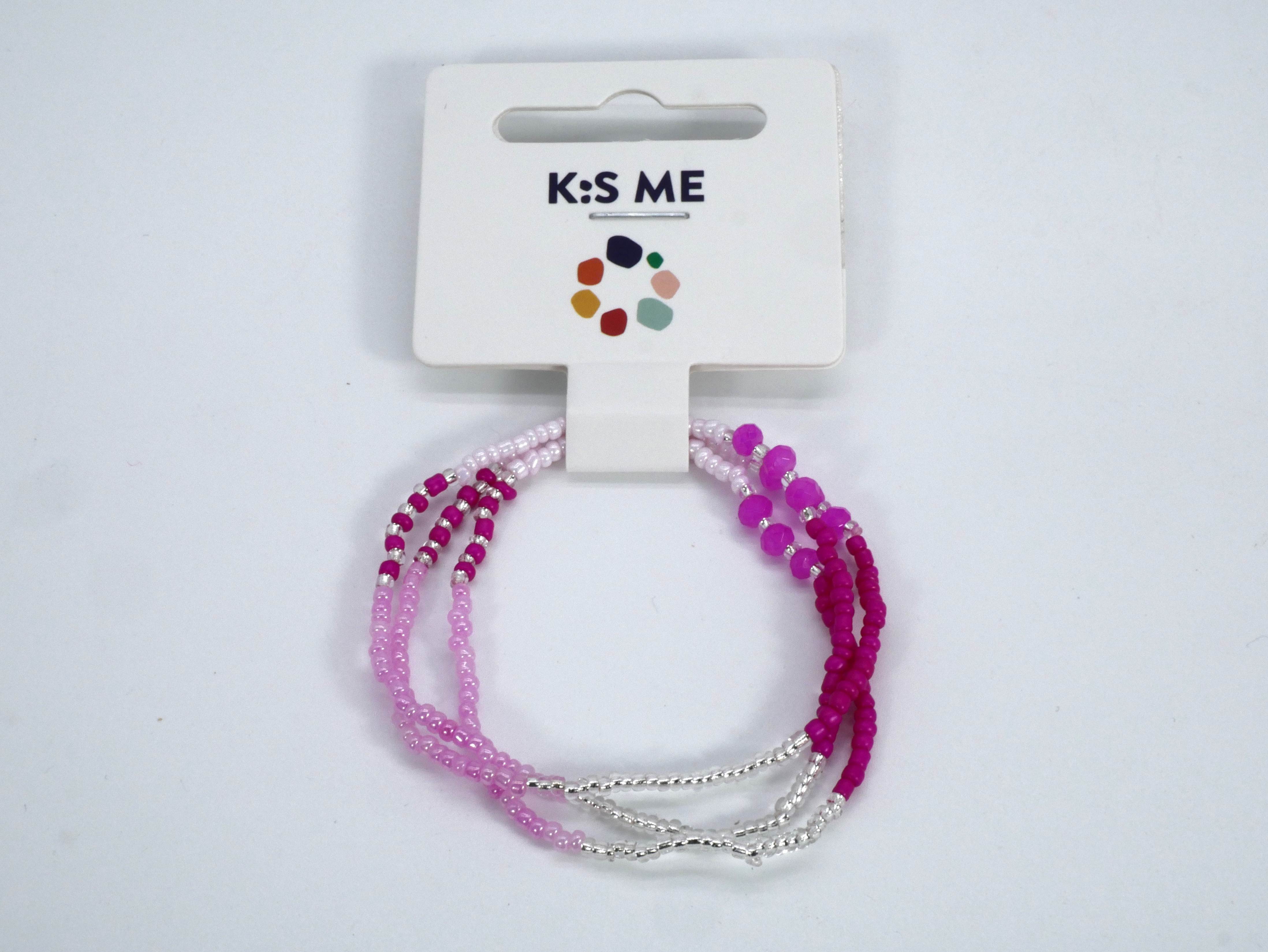 Armband 3er Glasp groß rosa pink